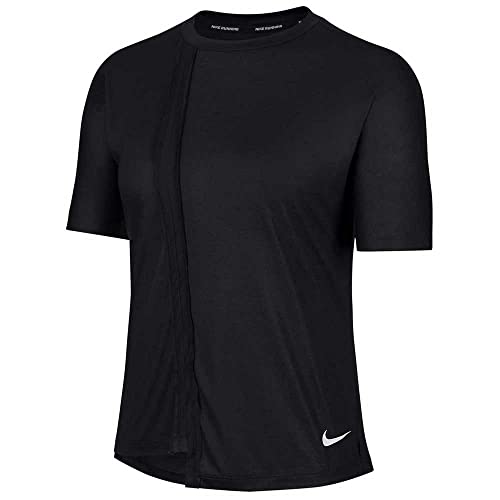 Nike Damen Top Rebel T-Shirt, Black/(White), XS von Nike