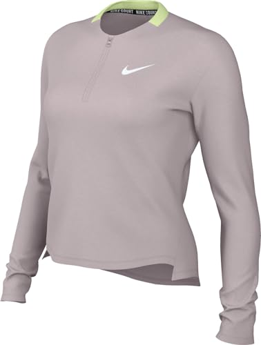 Nike Damen Top W Nkct Df Advtg Midlyr, Platinum Violet/Black, FV0257-019, M von Nike