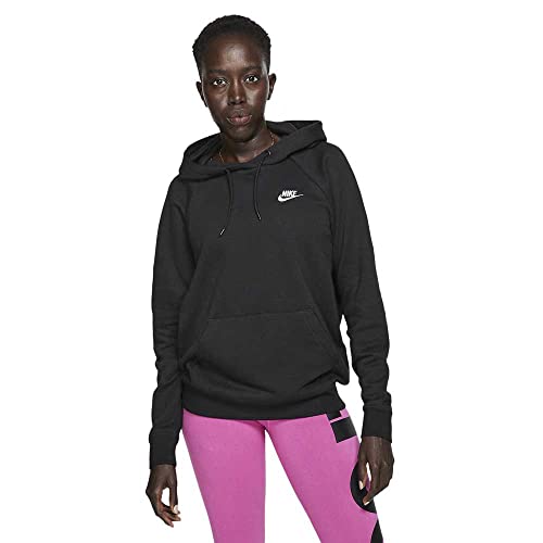 Nike Damen Sportswear Essential Hoodie, Black/White, XL von Nike