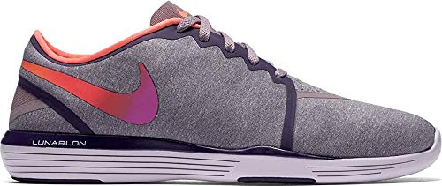 Nike Damen WMNS LUNAR Sculpt Hallenschuhe, Grau(Hasta/Algen/Grünes Glühen/Fierce Purple), 37.5 EU von Nike