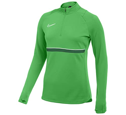 Nike Damen Women's Academy 21 Drill Top, LT Green Spark/White/Pine Green/White, CV2653-362, XL von Nike