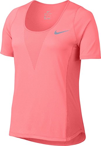 Nike Damen Zonal Cooling Relay T-Shirt, rosa, XL von Nike