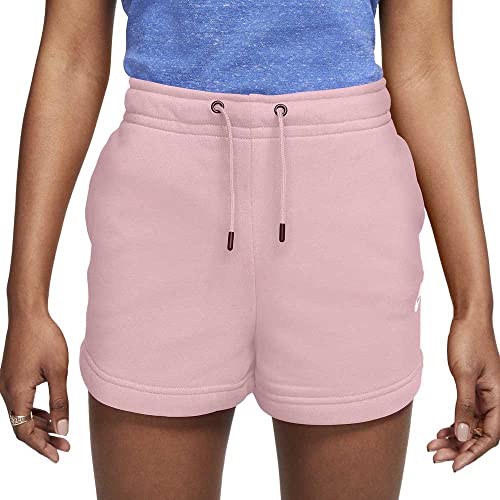 Nike Damen nsw essntl flc f Hose, Pink Glaze/White, XS EU von Nike