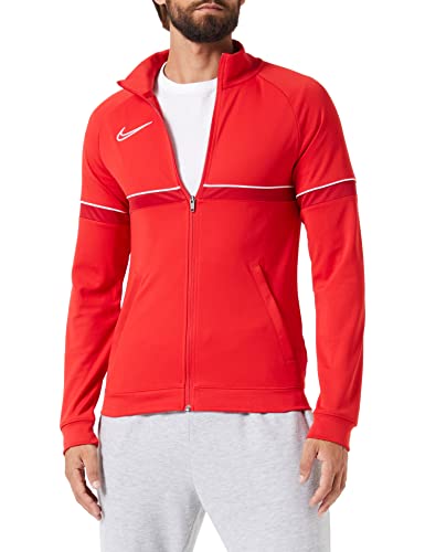 Nike Dri-FIT Academy Men's Knit Soccer Track Jacket, university red/white/gym red/white, XL von Nike
