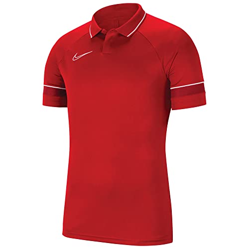 Nike Herren academy 21 Polohemd, University Red/White/Gym Red/White, S EU von Nike