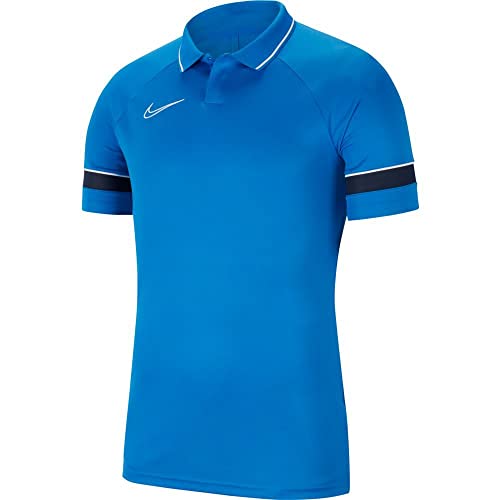 Nike Herren Academy 21 Polohemd, Royal Blue/White/Obsidian/White, S EU von Nike