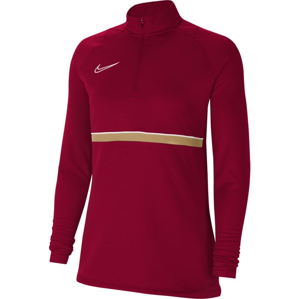 Nike Dri Fit Academy Drill Long Sleeve T-shirt Rot M Frau von Nike