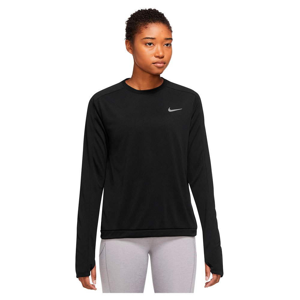 Nike Dri Fit Crew Long Sleeve T-shirt Schwarz XL / Regular Frau von Nike