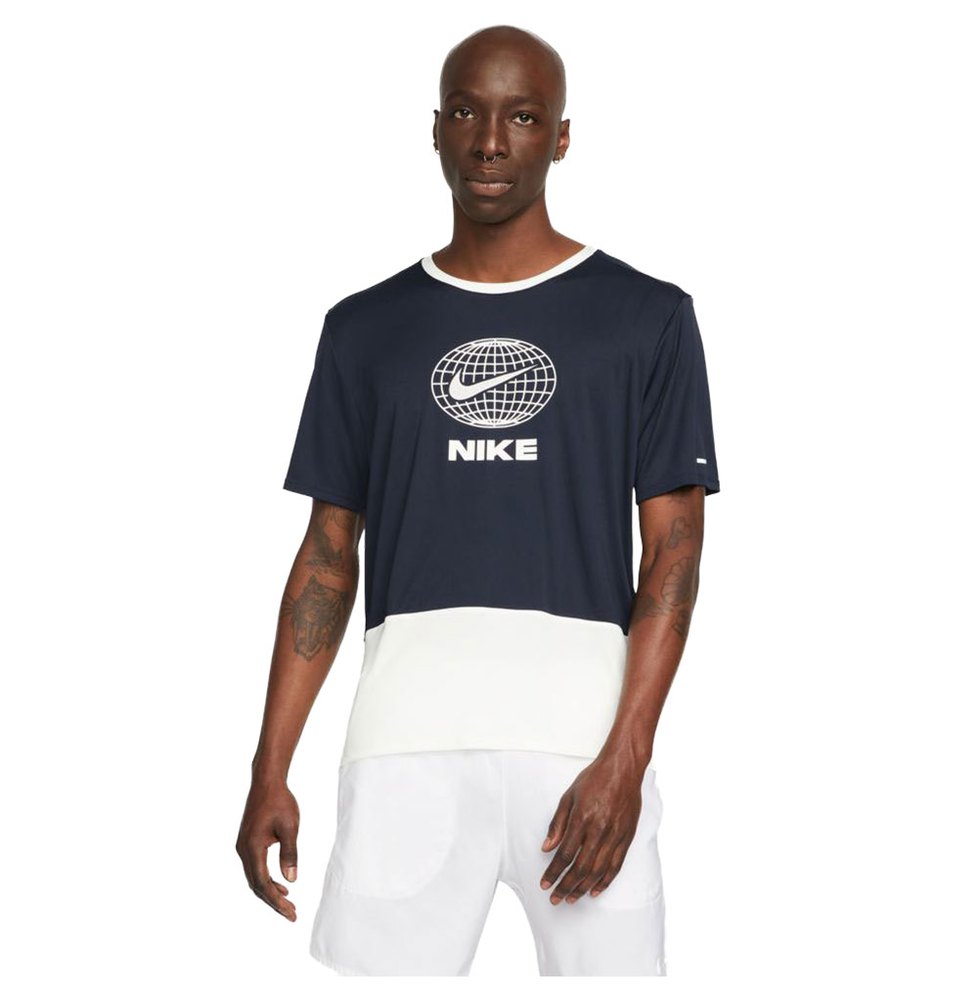 Nike Dri Fit Heritage Short Sleeve T-shirt Blau S / Regular Mann von Nike
