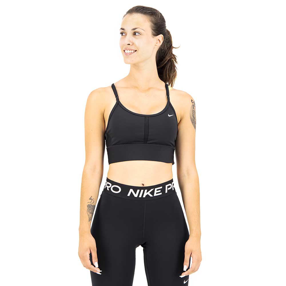 Nike Dri Fit Indy Light Support Padded Longline Sports Bra Schwarz L Frau von Nike