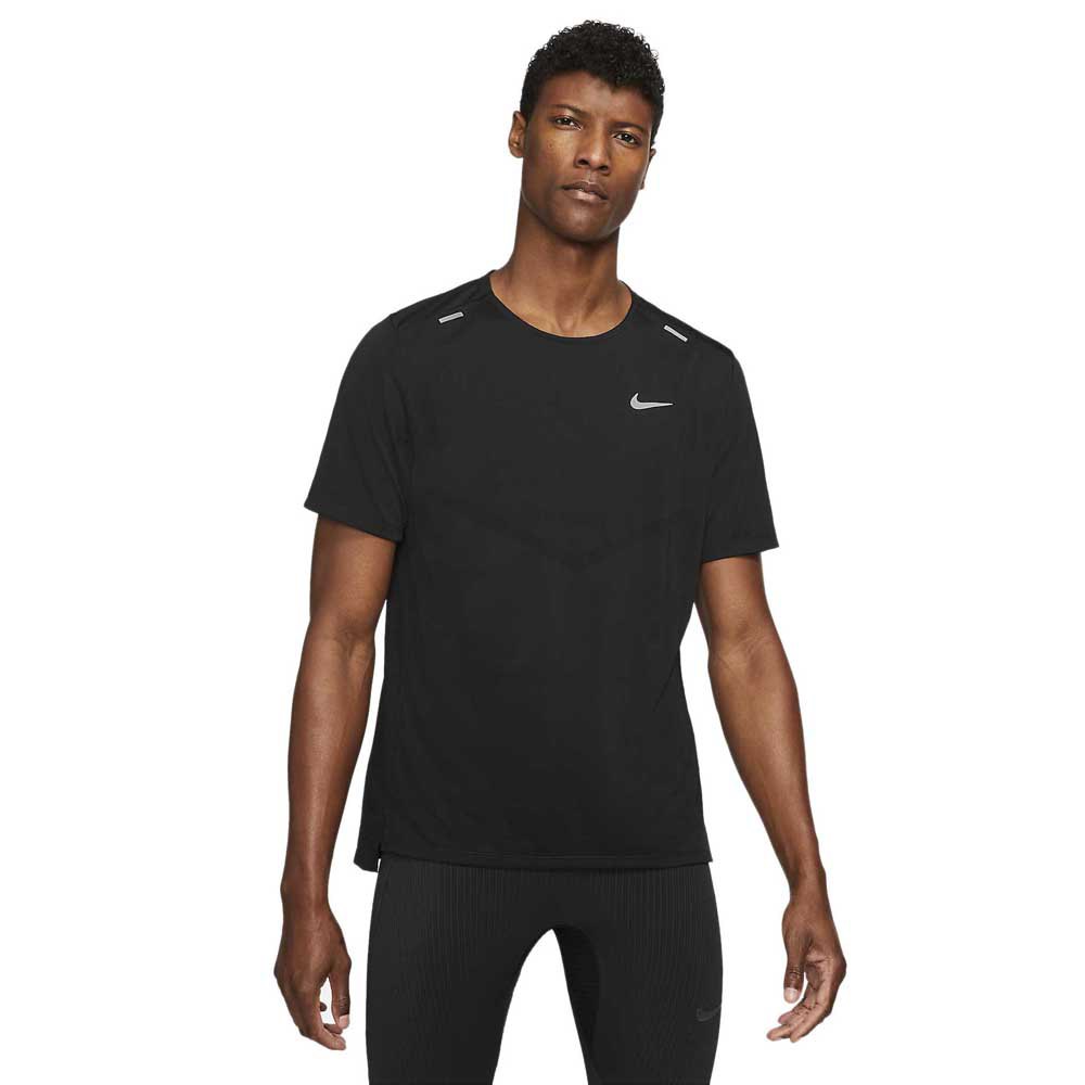 Nike Dri Fit Rise 365 Short Sleeve T-shirt Schwarz L / Regular Mann von Nike