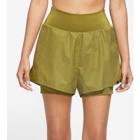 Nike Dri-Fit Run Division Reflective Mid-Rise 3in Shorts Damen in khaki von Nike