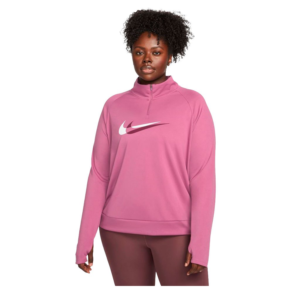 Nike Dri Fit Swoosh Run Midlayer Long Sleeve T-shirt Rosa XL Frau von Nike