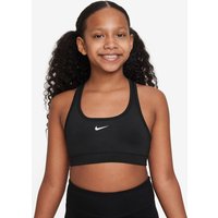 Nike Dri-Fit Swoosh Sport-BH Mädchen in schwarz, Größe: M von Nike
