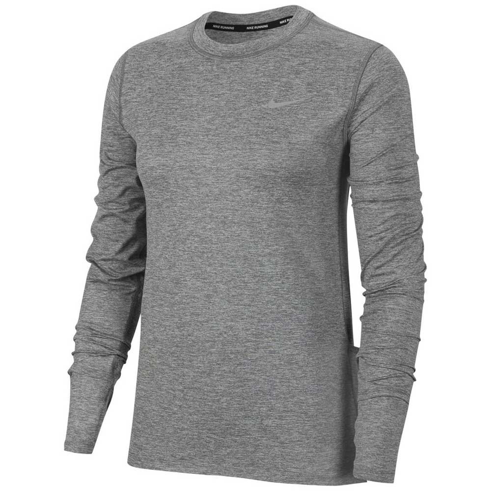 Nike Elemencrew Long Sleeve T-shirt Grau S Frau von Nike