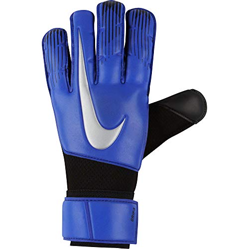 Nike Erwachsene Grip3 Goalkeeper Torwarthandschuhe, Racer Blue/Black/Metallic Silver, 10 von Nike
