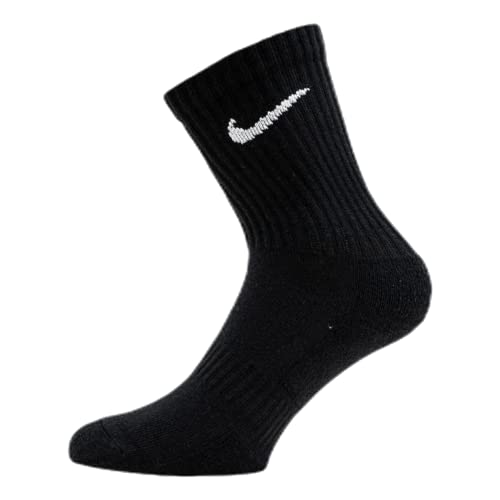 Nike Unisex Everyday Cushion Crew Training (3 Pairs) Socken, Black/White, XL EU von Nike