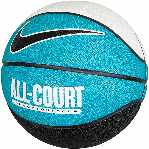 Nike Everyday All Court 8P Basketball Ball (7, White/Teal) von Nike