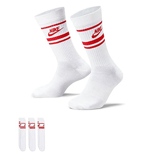 Nike Herren Hverdag Essential Socke, White/University Red/Universit, M EU von Nike