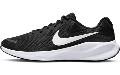 Nike Revolution 7 Straßenlaufschuh für Herren, Black/White, FB2207-001, 38.5 EU (6 US) von Nike