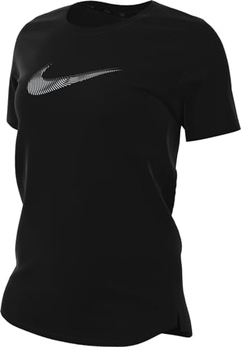Nike Damen Swoosh T-Shirt, Black/Cool Grey, L EU von Nike