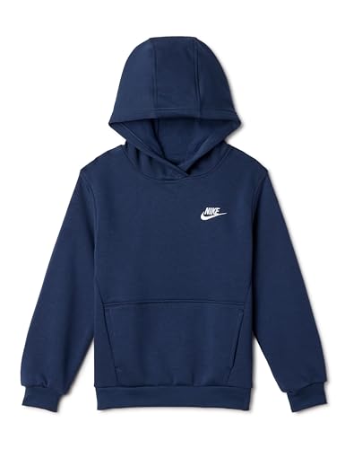 Nike FD3000-410 K NSW Club FLC HDY LBR Sweatshirt Unisex Midnight Navy/White Größe XS von Nike