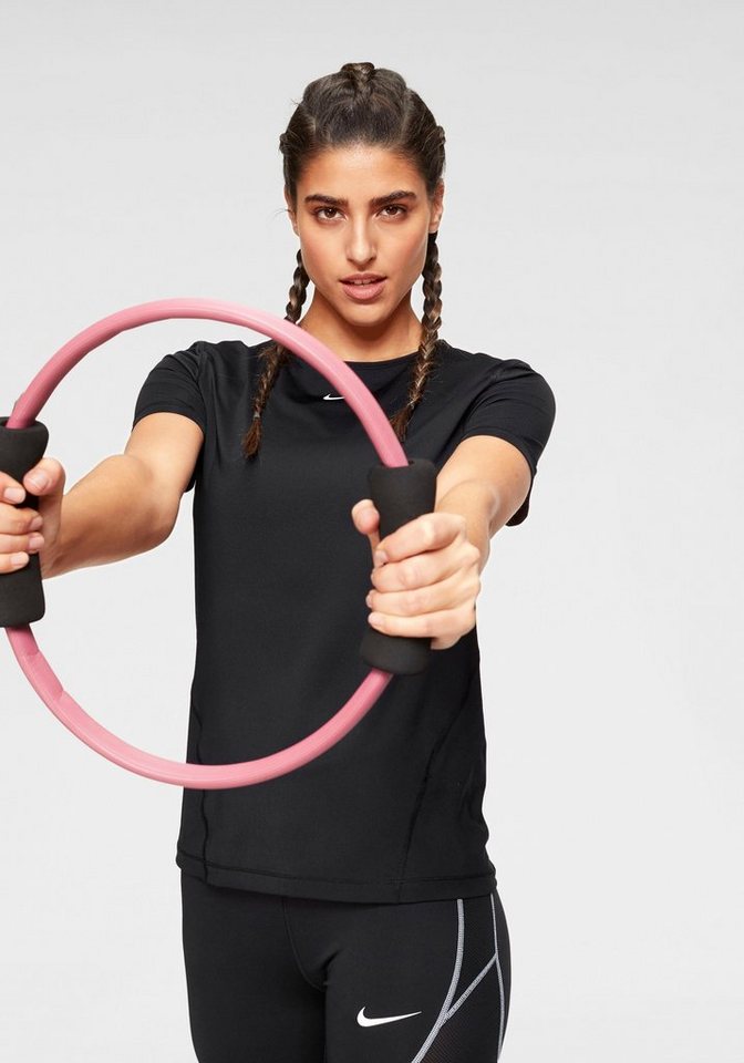 Nike Funktionsshirt WOMEN NIKE PERFORMANCE TOP SHORTSLEEVE ALL OVER MESH DRI-FIT Technology von Nike