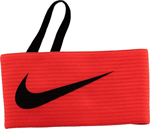 Nike Fussball Arm Band 2.0 Kapitänsbinde, Orange (Total Crimson/Black), One Size von Nike