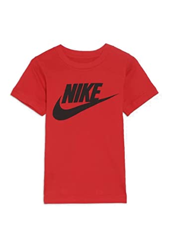Nike Futura S/S Tee White, Kinder, weißes Logo, Schwarz, rot, 92 von Nike