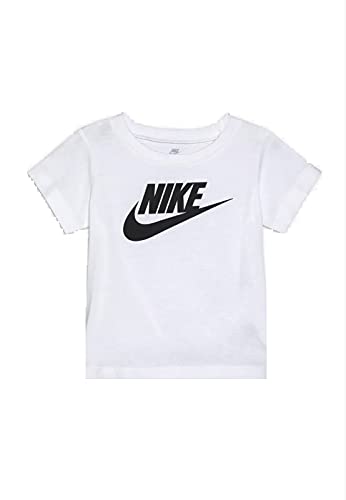 Nike Futura S/S Tee White, Kinder-T-Shirt, weißes Logo schwarz, weiß, 86 von Nike