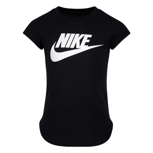 Nike Futura Sport Splash Tee, Kurzarm-T-Shirt für Mädchen mit Glitzerlogo (36F269-023) von Nike