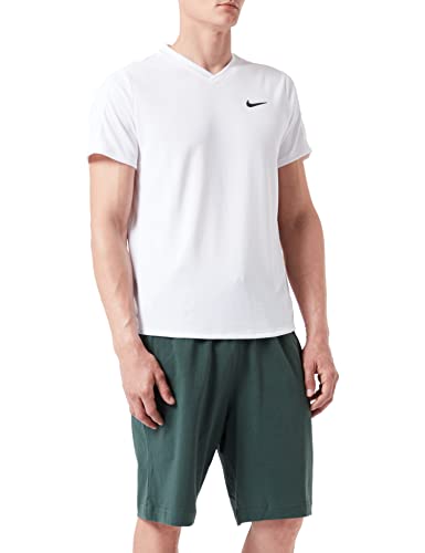 Nike Herren Ct Dry Victory T-Shirt, White/White/Black, M von Nike