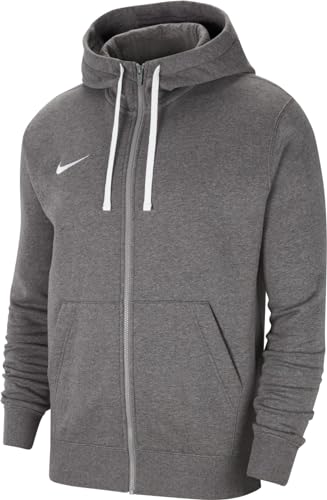 Nike Herren M Nk Flc Park20 Fz Hoodie Sweatshirt, Charcoal Heathr/White/White, M EU von Nike