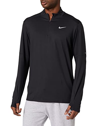 Nike Herren Df Elmnt Sweatshirt, Black/Reflective Silv, S von Nike