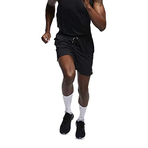 Nike Herren Dri-Fit Flex Stride 7" Shorts, Black/Black/Reflective Silver, S von Nike