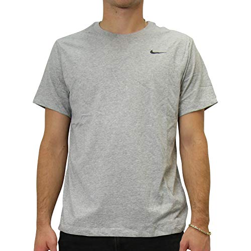 Nike Herren Dri-Fit T-Shirt, Dark Grey Heather/Black, XL von Nike