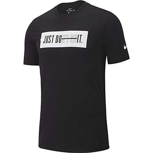 Nike Herren Dry JDQ Block 2.0 T-Shirt, Black/White, L von Nike