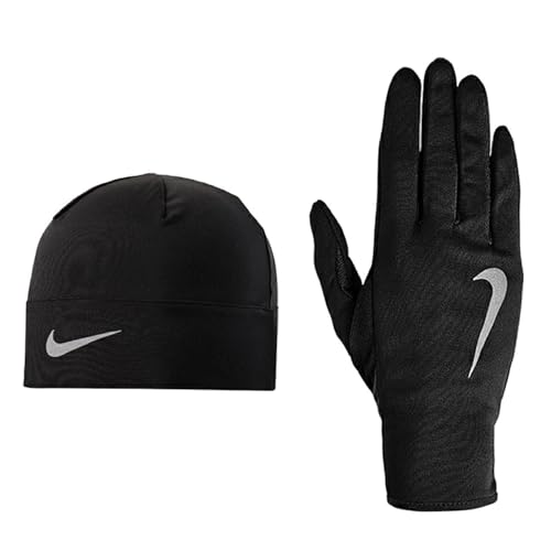 Nike Herren Dry Mütze und Handschuh Set, schwarz/silber, L/XL von Nike