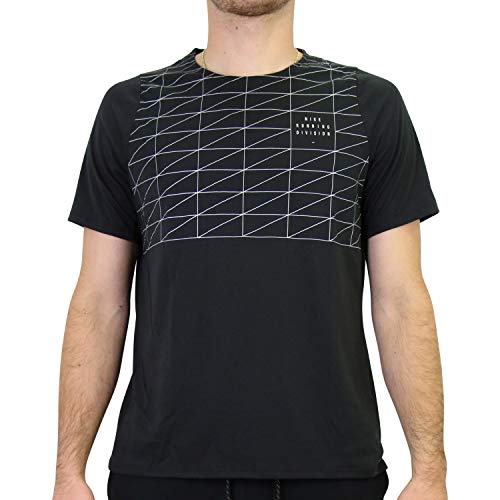 Nike Herren Dv Rise 365 Gx Flsh T-shirt T shirt, Black/Reflective Silv, XL EU von Nike