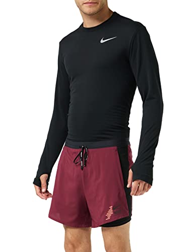 Nike Herren FLX Stride 2In1 Hyb Ff Gx Shorts, Dark Beetroot/Black/Reflect Bl, S von Nike