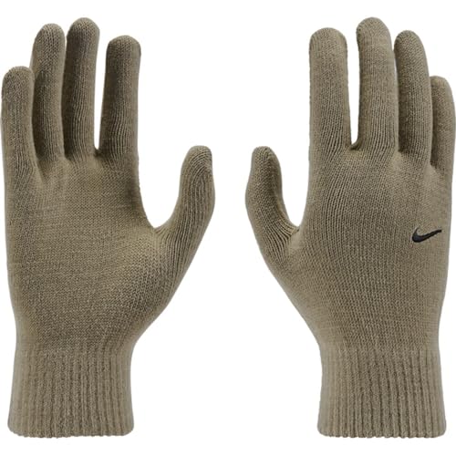 Nike Herren Handschuhe Swoosh Knit 2.0, Khaki/Schwarz, S/M von Nike