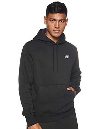 Nike Herren sportswear club fleece Hoodie, Black/Black/White, XXL EU von Nike