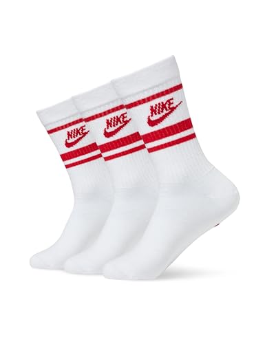 Nike Herren Hverdag Essential Socke, White/University Red/Universit, L EU von Nike