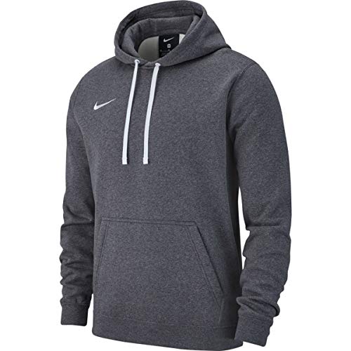 Nike Herren M HOODIE PO FLC TM CLUB19 Sweatshirt, charcoal heathr/anthracite/White/(white), M von Nike