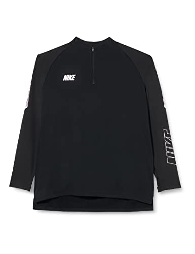 Nike Herren M NK Dry SQD DRIL TOP 19 Long Sleeved T-Shirt, Black White, 2XL von Nike