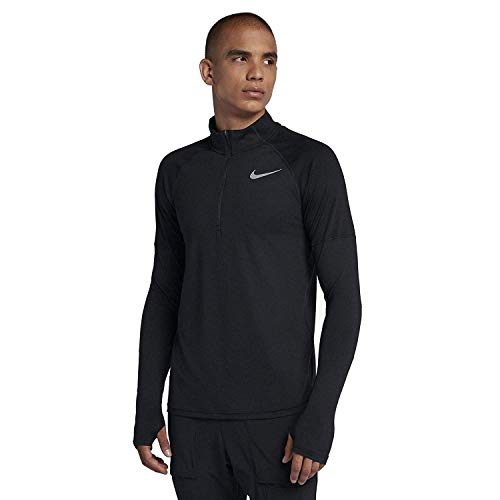 Nike Herren M NK ELMNT HZ 2.0 Long Sleeved T-shirt, Schwarz (black/010), L von Nike