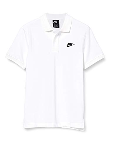 Nike Herren Sportswear Polo Poloshirt, White/Black, XL von Nike