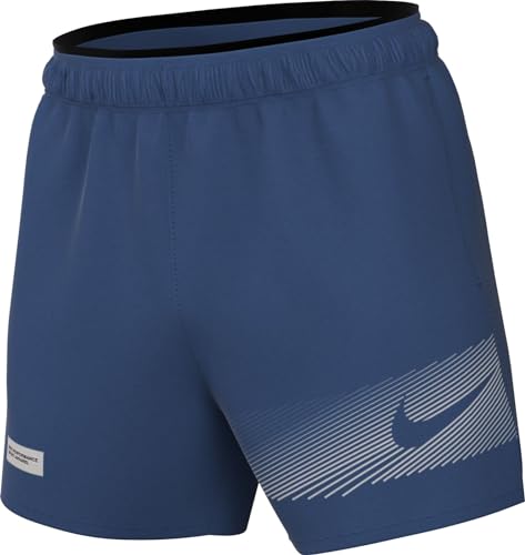 Nike Herren Shorts M Nk Challenger 5Bf Shrt Flash, Court Blue/Black/Black/Reflective Silv, FN3048-476, L von Nike