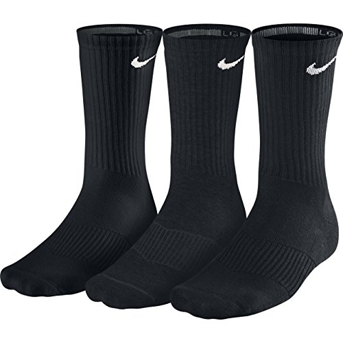 Nike Herren Socken Cushion Quarter 3er Pack, schwarz (black/white), Gr. S von Nike