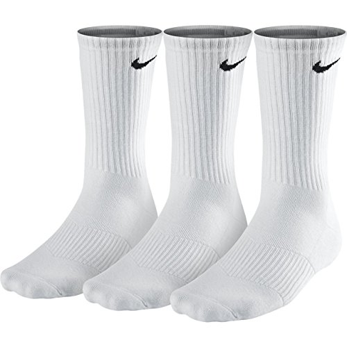Nike Herren Socken Cushion Quarter 3er Pack, weiß (white/black), Gr. S von Nike